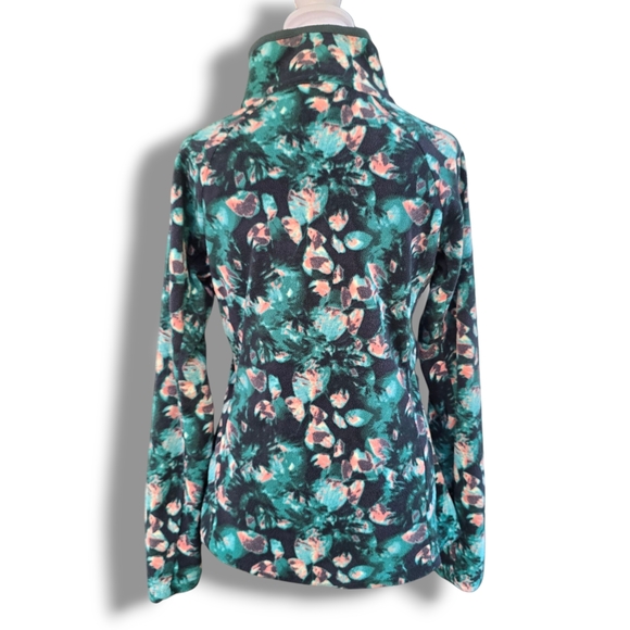 Columbia Floral Quarter Zip Fleece Pullover - Picture 3 of 7
